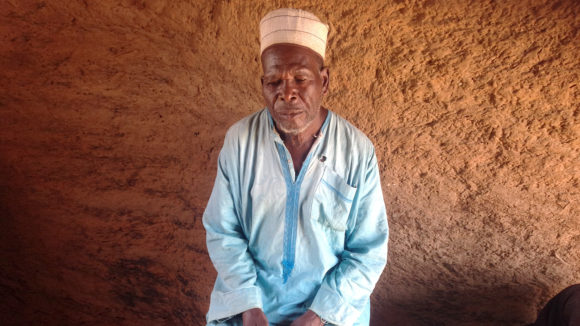 Ibrahim Hassan from Nigeria, who suffers from lymphatic filariasis.