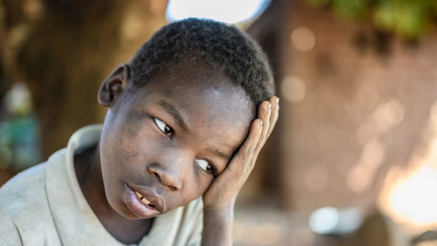 primo piano di Tonga triste.