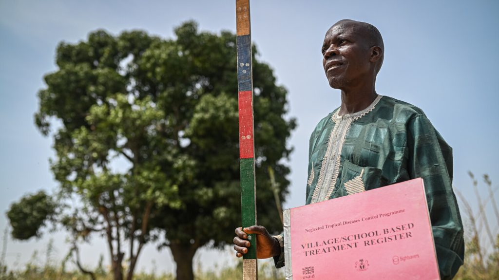 John Hosea, volontario Sightsavers.