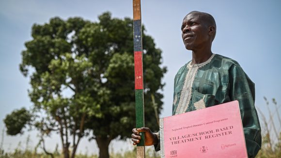 John Hosea, volontario Sightsavers.